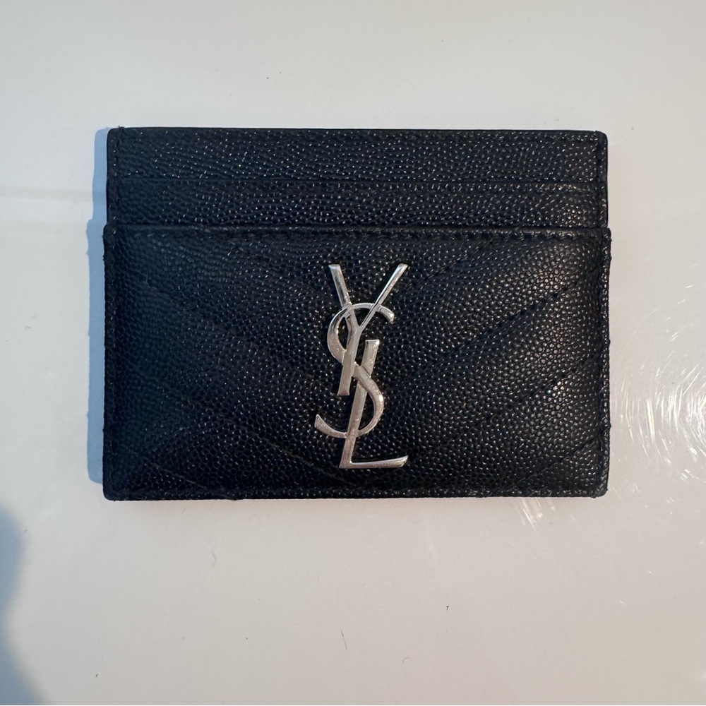 Yves Saint Laurent Black Card Holder